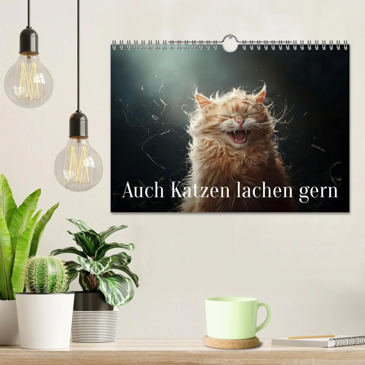 Bild: 9783457313701 | Auch Katzen lachen gern (Wandkalender 2026 DIN A4 quer), CALVENDO...