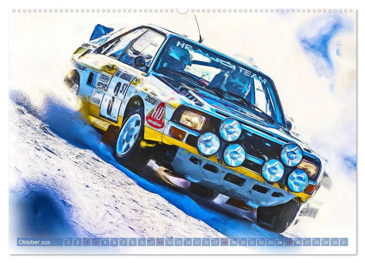 Bild: 9783457793701 | Rallye-Klassiker auf Eis (Wandkalender 2026 DIN A2 quer), CALVENDO...