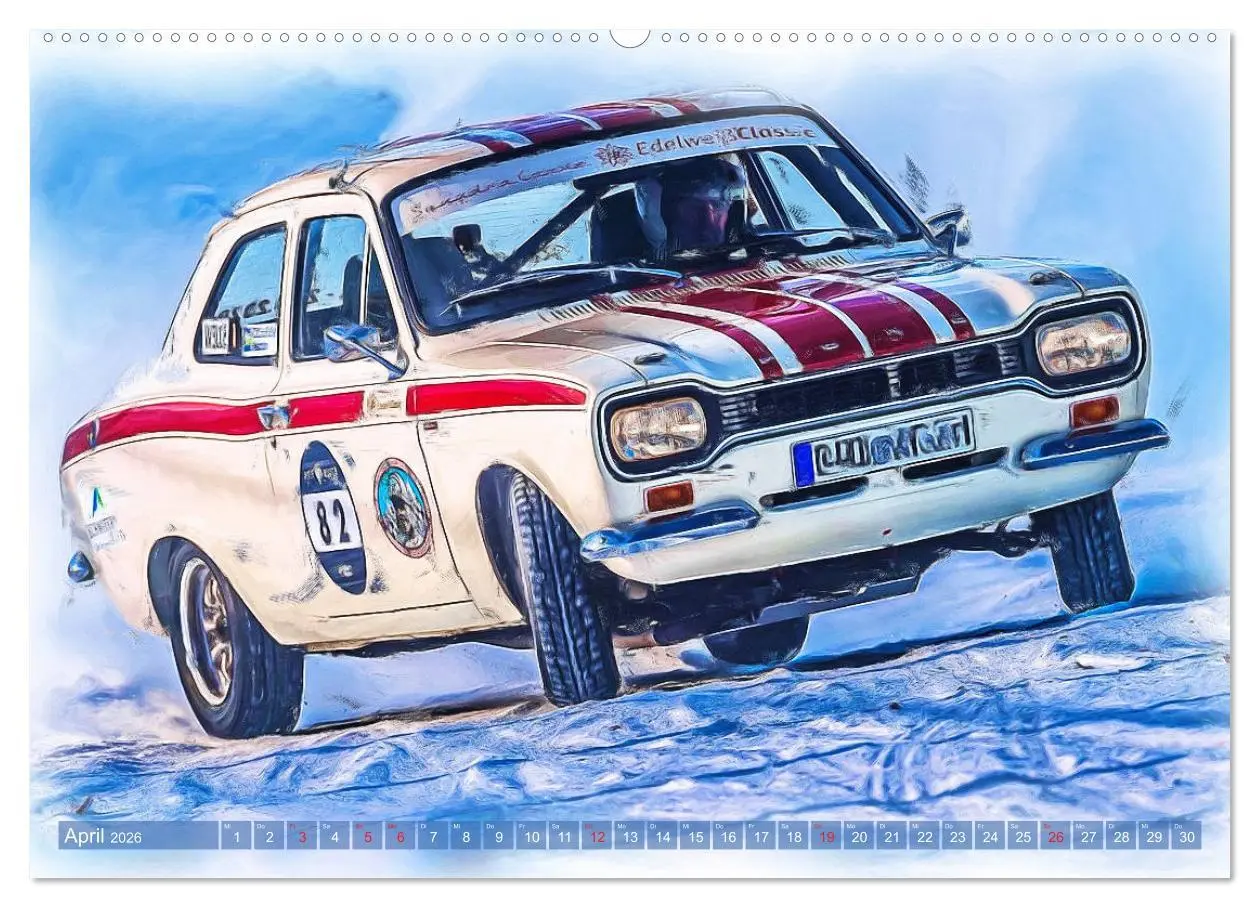 Bild: 9783457793701 | Rallye-Klassiker auf Eis (Wandkalender 2026 DIN A2 quer), CALVENDO...