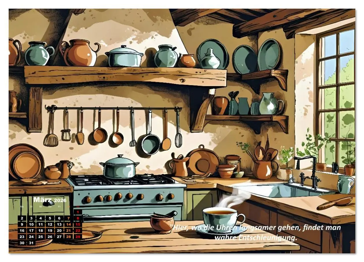 Bild: 9783516643701 | Cottage und Landleben (Wandkalender 2026 DIN A4 quer), CALVENDO...