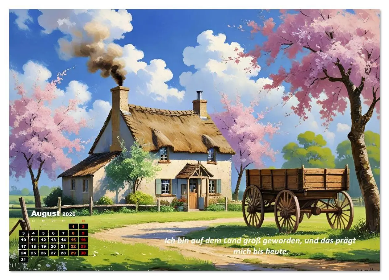 Bild: 9783516643701 | Cottage und Landleben (Wandkalender 2026 DIN A4 quer), CALVENDO...