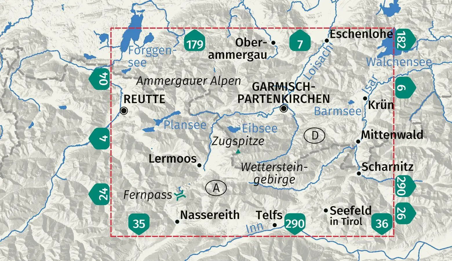 Bild: 9783991543701 | KOMPASS Wanderkarte 5 Wettersteingebirge, Zugspitzgebiet 1:50.000