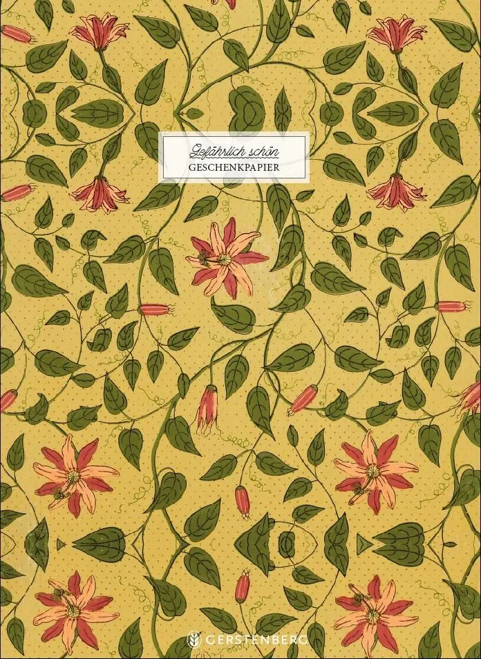 Cover: 4250915933801 | Gefährlich schön Geschenkpapier-Heft - Motiv Rote Blume | 2 x 5 Bögen