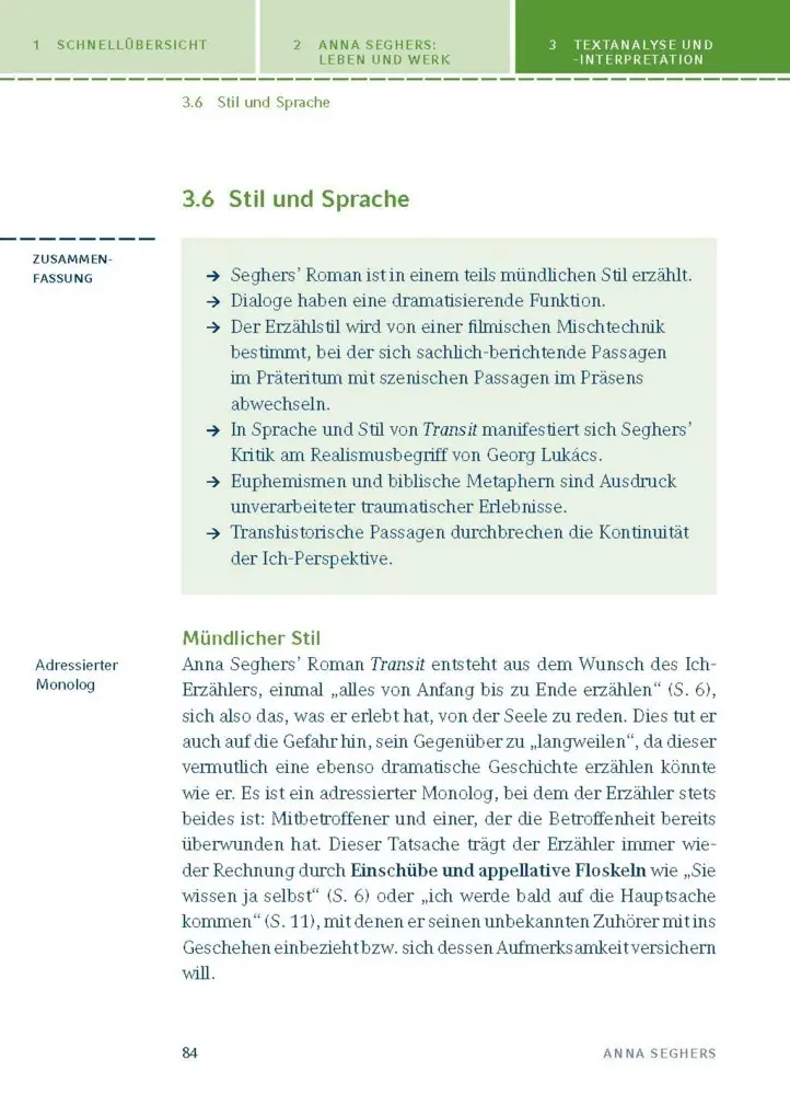 Bild: 9783129303801 | Transit von Anna Seghers | Textanalyse und Interpretation | Seghers