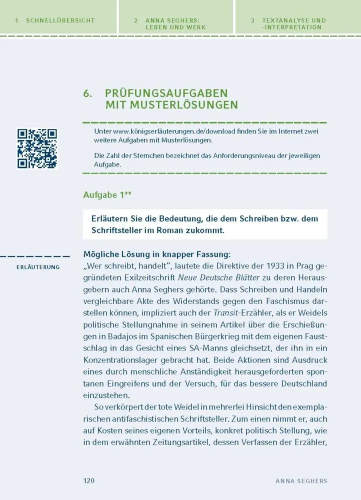 Bild: 9783129303801 | Transit von Anna Seghers | Textanalyse und Interpretation | Seghers