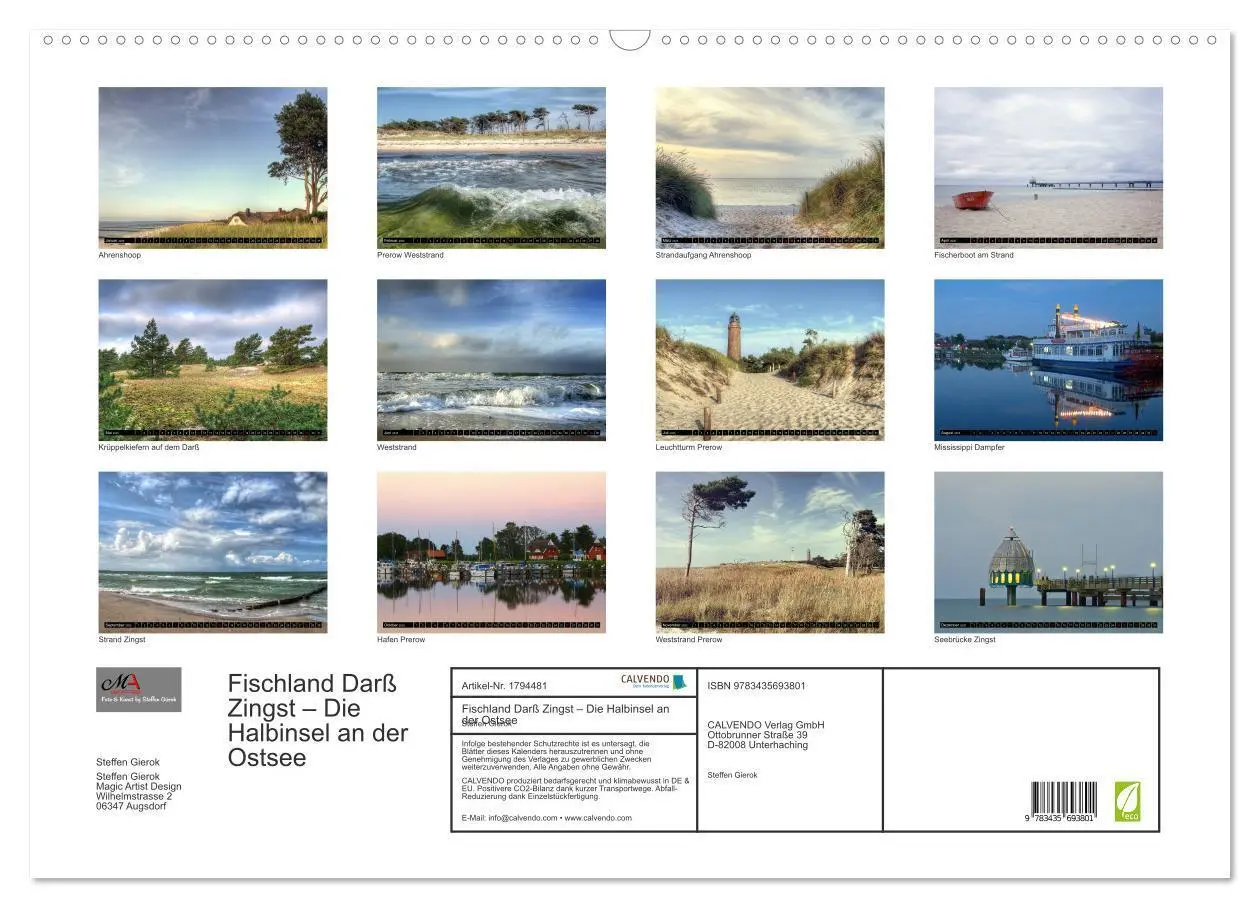Bild: 9783435693801 | Fischland Darß Zingst - Die Halbinsel an der Ostsee (Wandkalender...