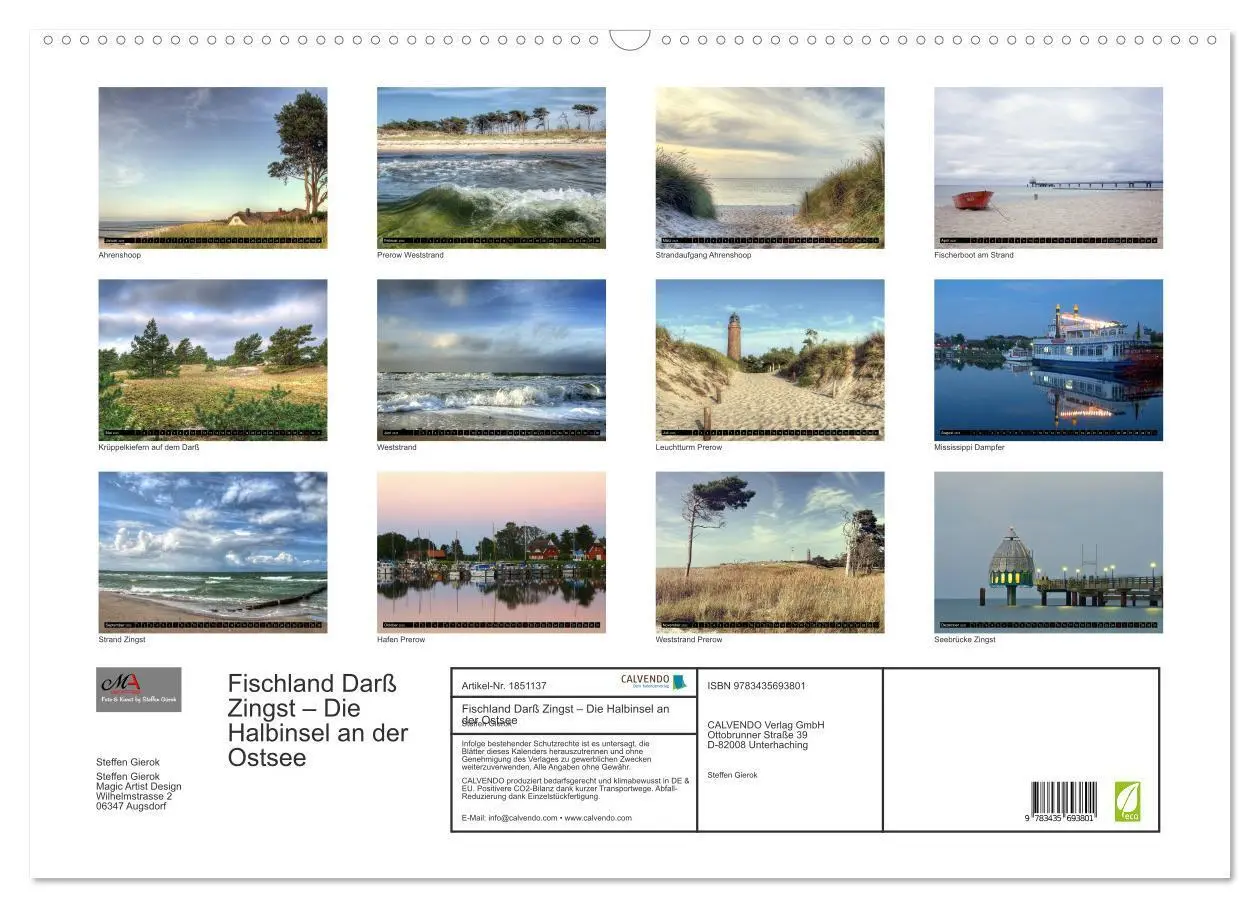 Bild: 9783435693801 | Fischland Darß Zingst - Die Halbinsel an der Ostsee (Wandkalender...