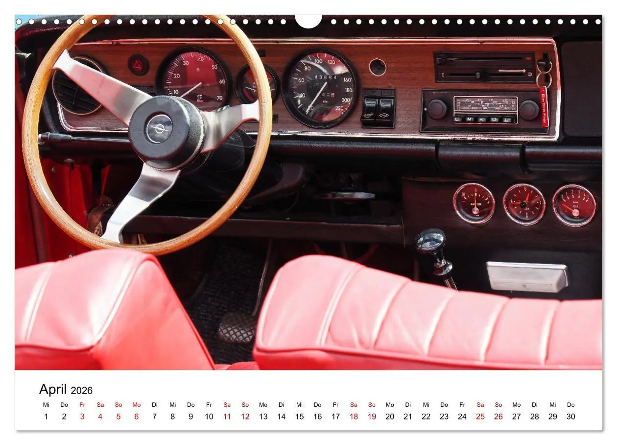 Bild: 9783457543801 | Klassische Armaturenbretter (Wandkalender 2026 DIN A3 quer),...