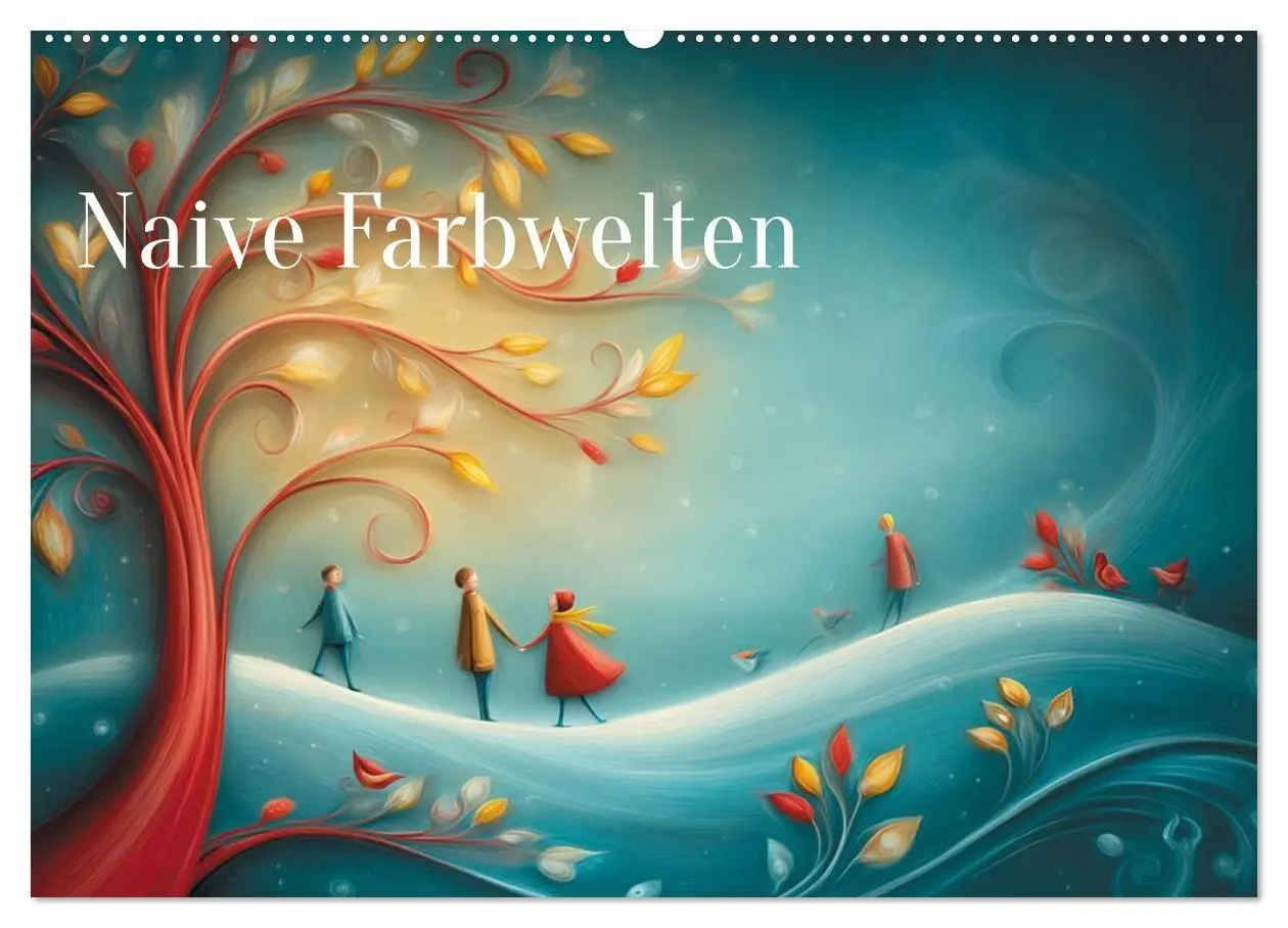 Cover: 9783516703801 | Naive Farbwelten (Wandkalender 2026 DIN A2 quer), CALVENDO...