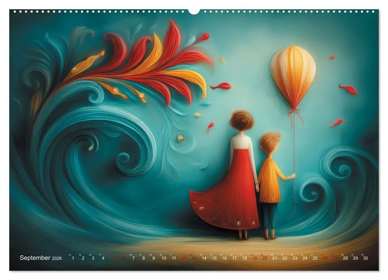 Bild: 9783516703801 | Naive Farbwelten (Wandkalender 2026 DIN A2 quer), CALVENDO...