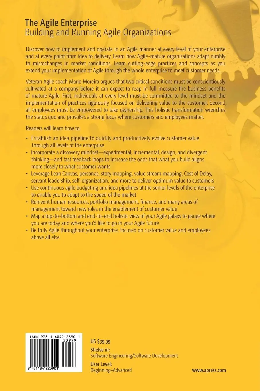 Rückseite: 9781484223901 | The Agile Enterprise | Building and Running Agile Organizations | Buch