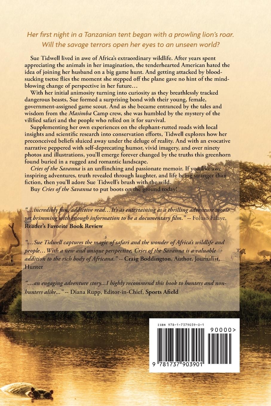 Rückseite: 9781737903901 | Cries of the Savanna | Sue Tidwell | Taschenbuch | Englisch | 2021