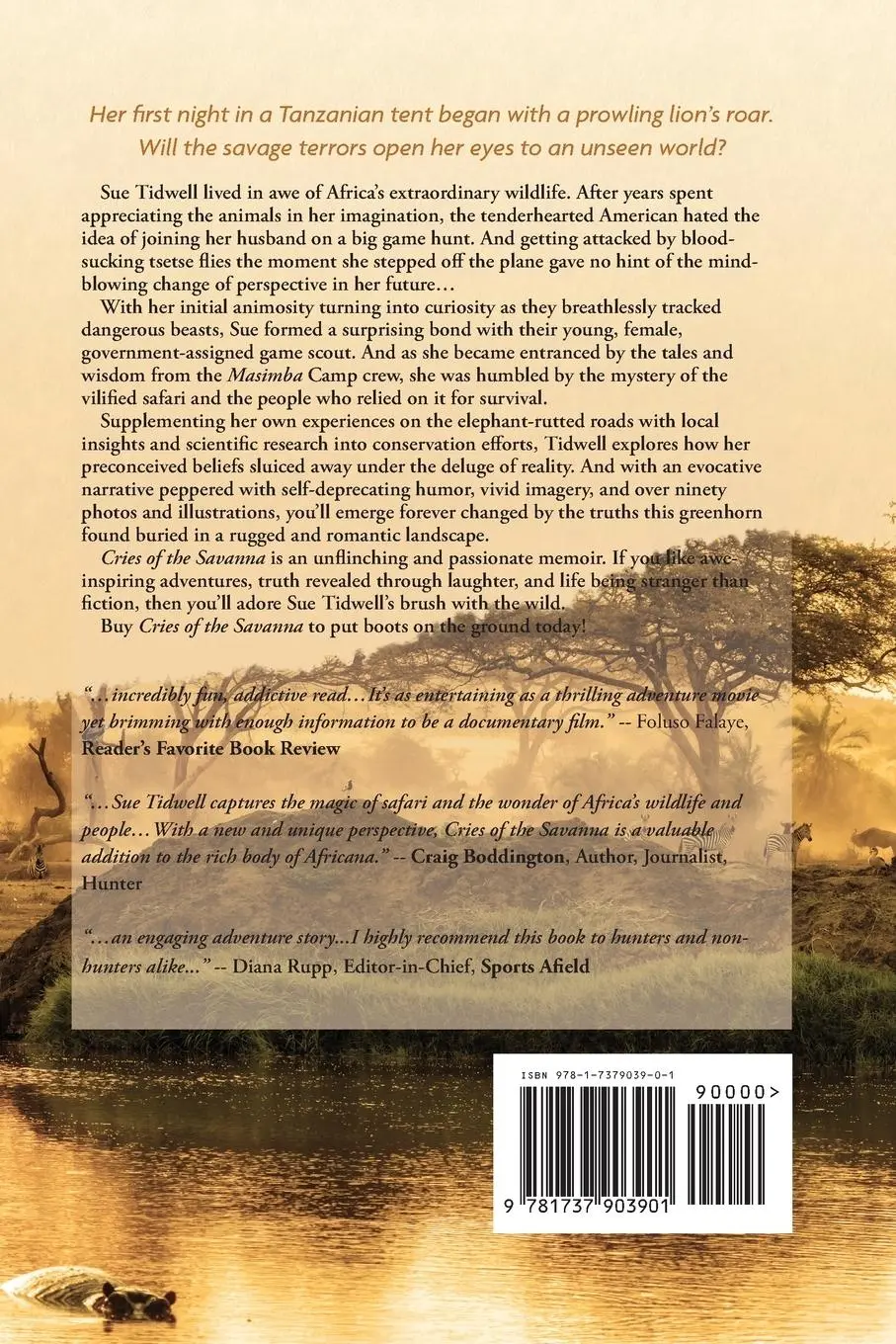 Rückseite: 9781737903901 | Cries of the Savanna | Sue Tidwell | Taschenbuch | Englisch | 2021