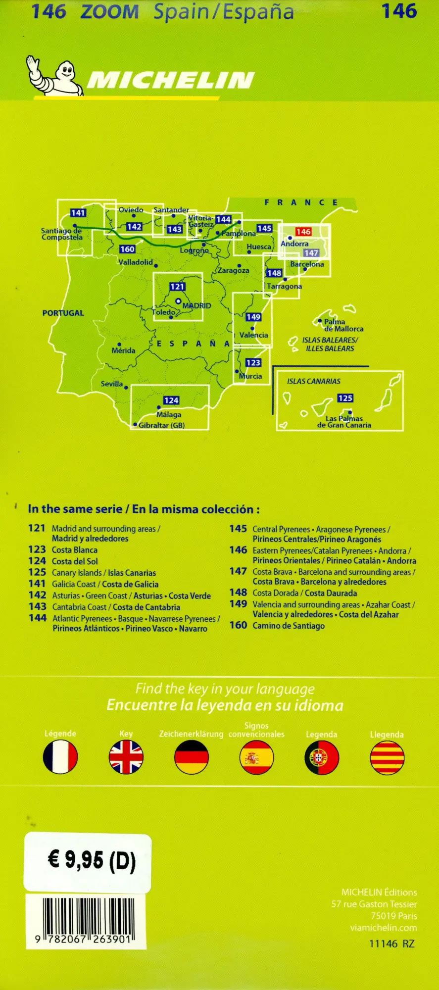 Bild: 9782067263901 | Michelin Östliche Pyrenäen | Map | (Land-)Karte | Michelin Zoomkarte