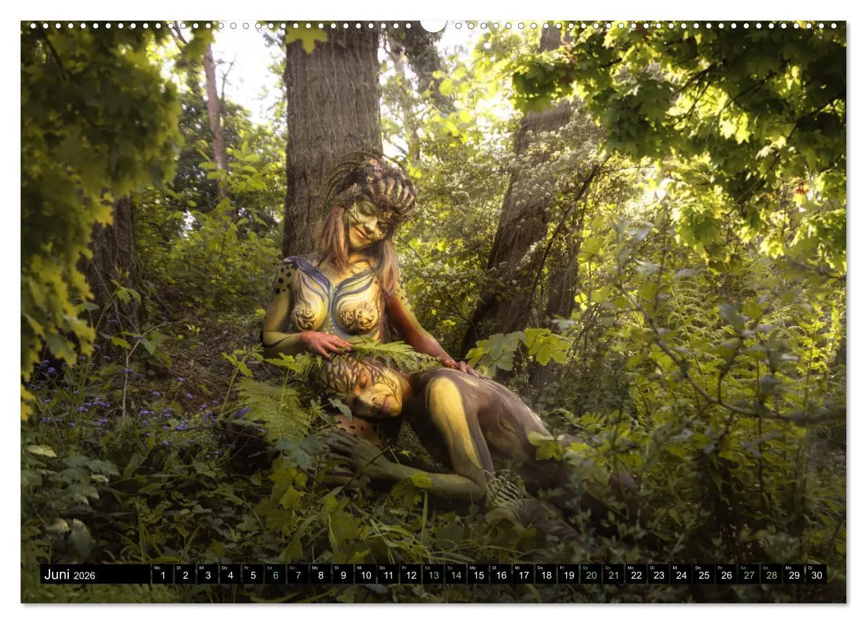 Bild: 9783457533901 | Naturwesen - Bodypainting Körperlandschaften (Wandkalender 2026 DIN...