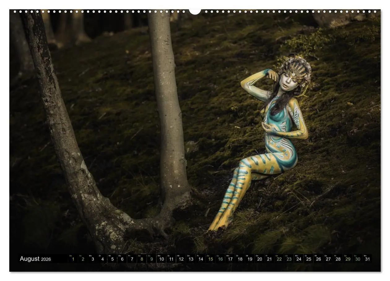 Bild: 9783457533901 | Naturwesen - Bodypainting Körperlandschaften (Wandkalender 2026 DIN...
