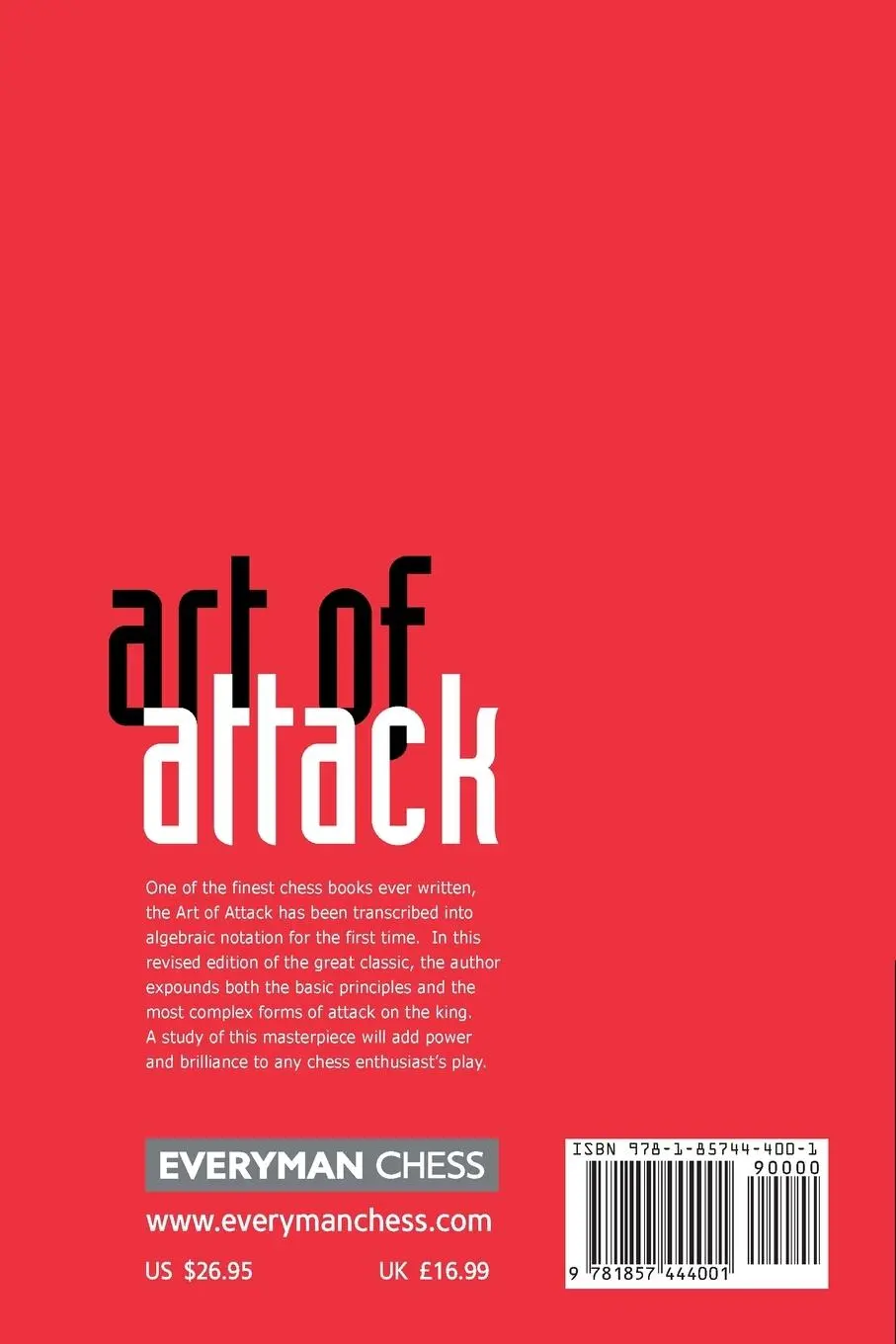 Rückseite: 9781857444001 | Art of Attack in Chess | Vladimir Vukovic | Taschenbuch | Englisch