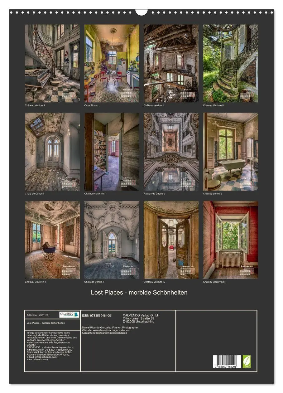 Bild: 9783569464001 | Lost Places - morbide Schönheiten (Wandkalender 2027 DIN A2 hoch),...