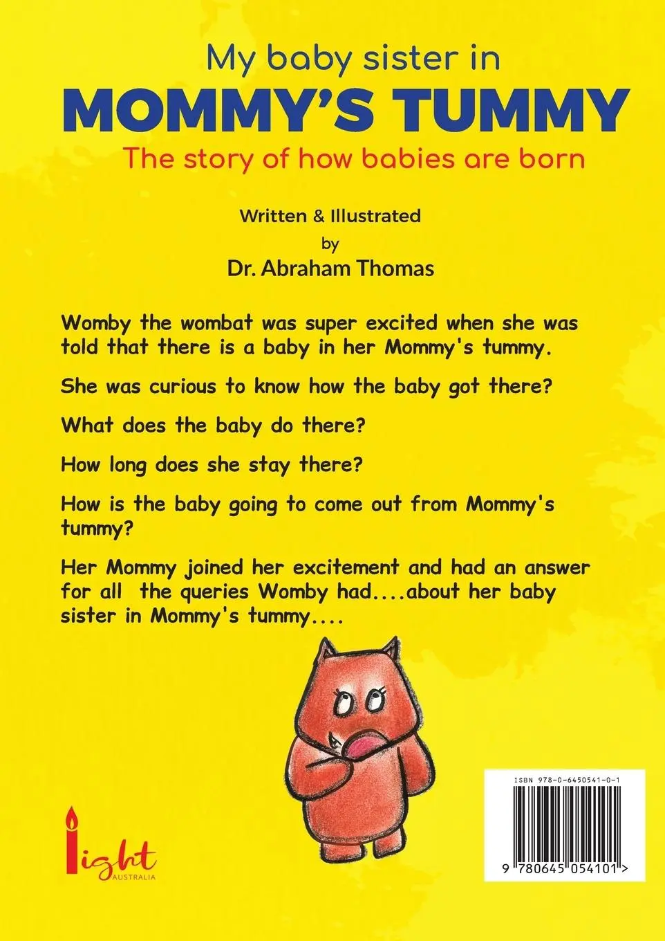 Rückseite: 9780645054101 | My Baby sister in Mommy's Tummy | Abraham Thomas | Taschenbuch | 2020