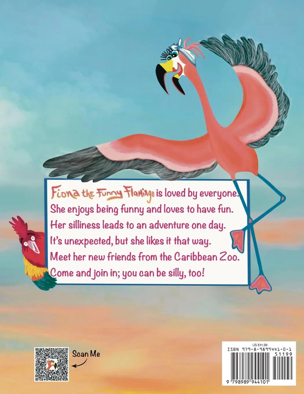 Rückseite: 9798989944101 | Fiona the Funny Flamingo | Kathy Gilbert | Taschenbuch | Englisch