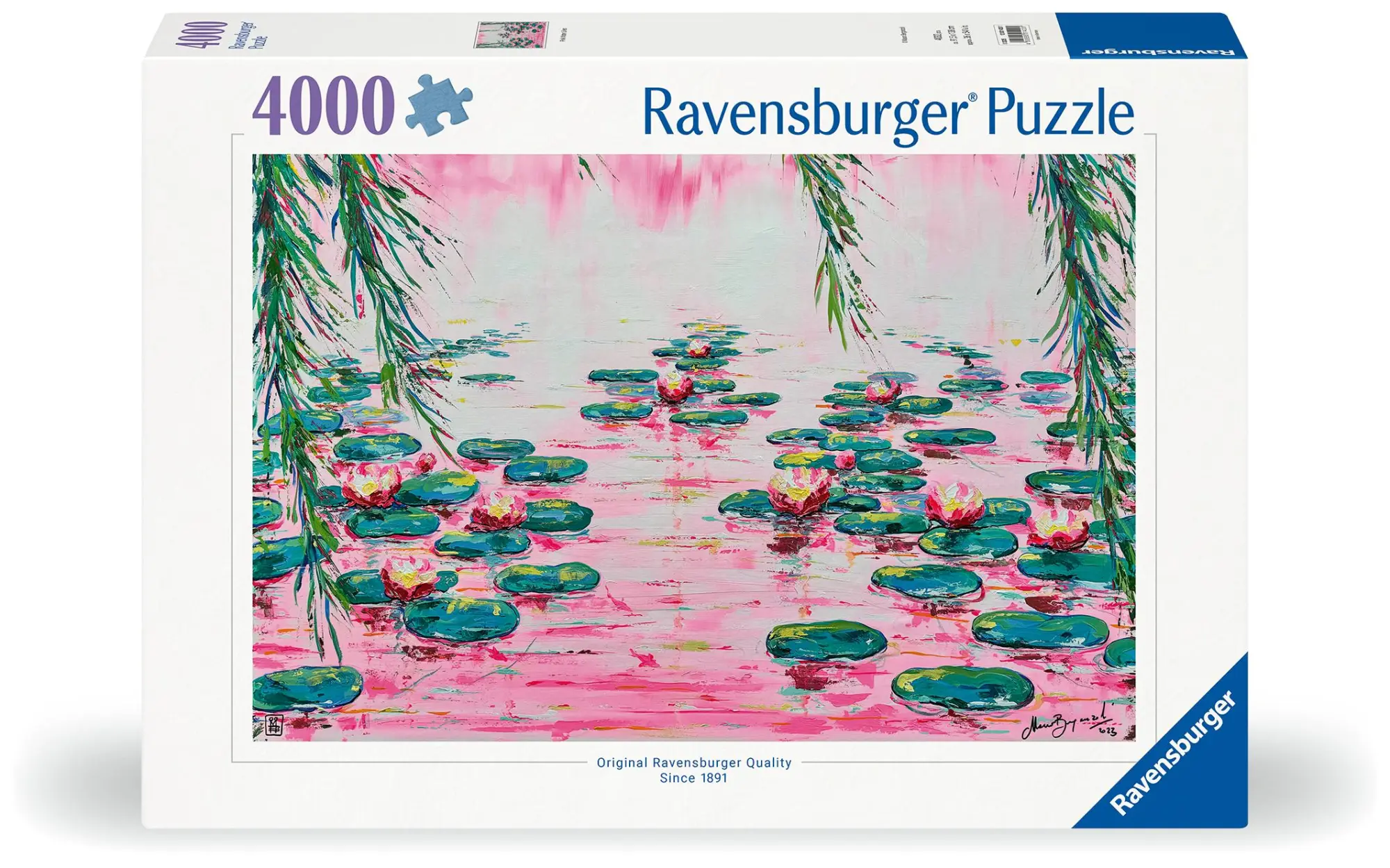 Cover: 4005555014201 | Erwachsenenpuzzle 4000 Teile - Rosafarbene Seerosen von Mauro...