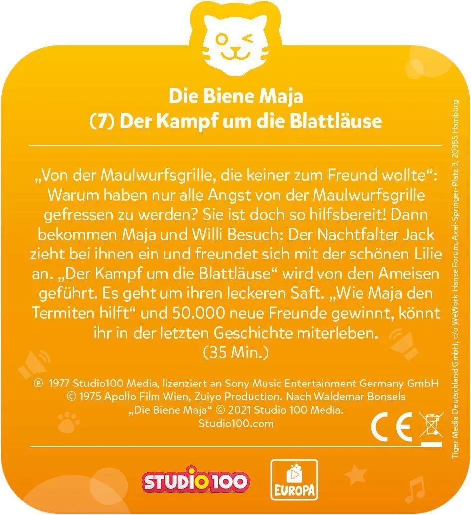 Bild: 4260535484201 | tigercard - Biene Maja Klassiker - Der Kampf um die Blattläuse | 2021