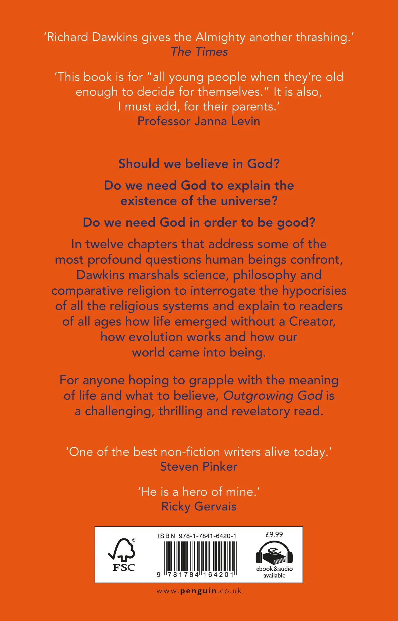 Rückseite: 9781784164201 | Outgrowing God | A Beginner's Guide | Richard Dawkins | Taschenbuch