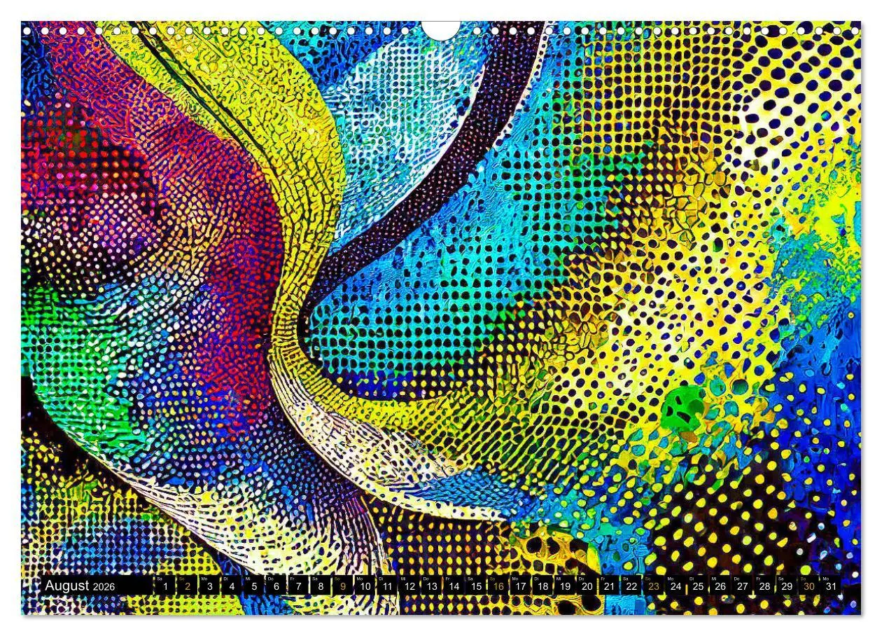 Bild: 9783457404201 | Abstrakte Farbdynamik (Wandkalender 2026 DIN A3 quer), CALVENDO...