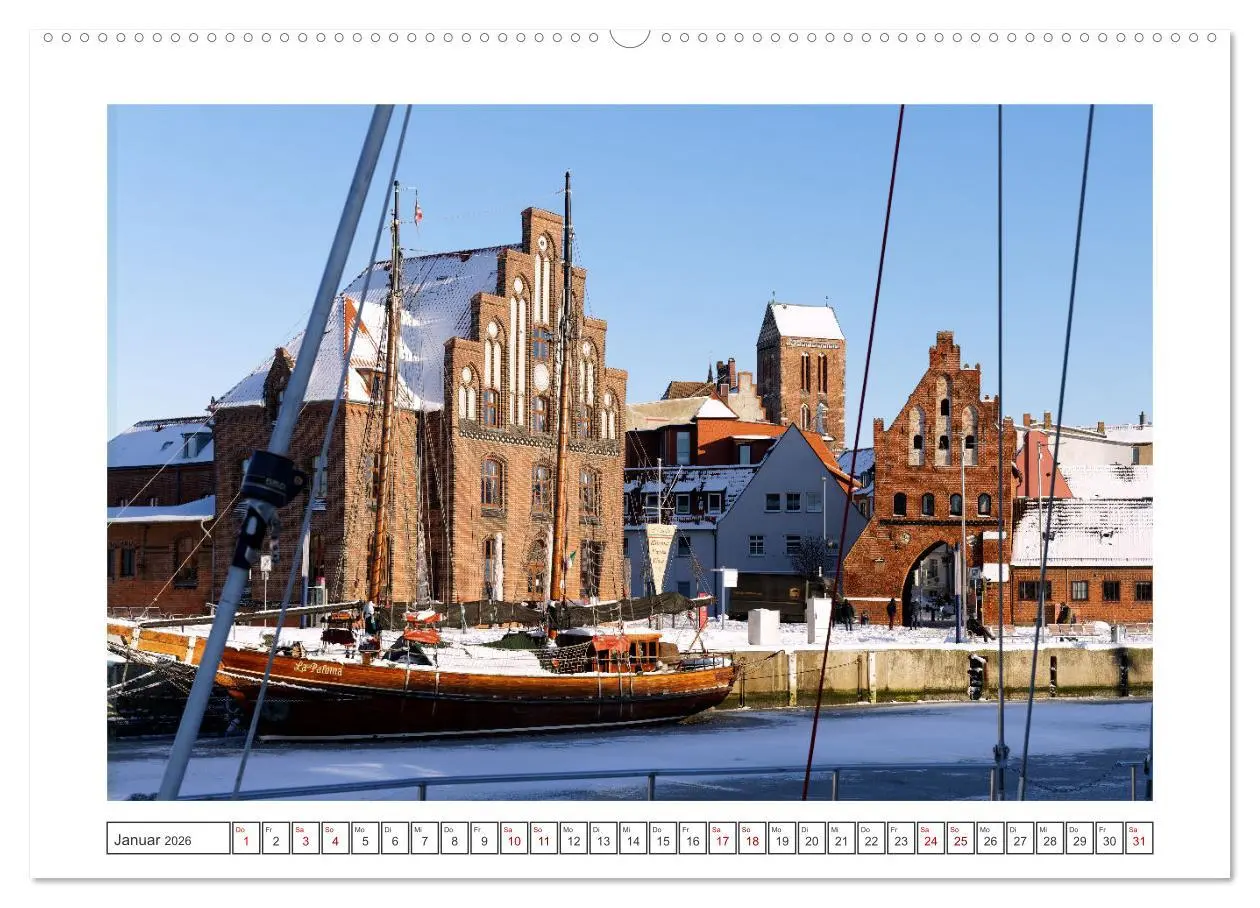 Bild: 9783457574201 | Unser schönes Wismar (Wandkalender 2026 DIN A2 quer), CALVENDO...