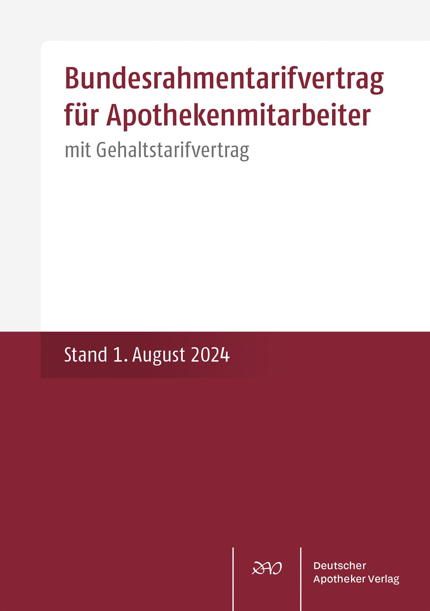 Cover: 9783769284201 | Bundesrahmentarifvertrag für Apothekenmitarbeiter | Broschüre | 33 S.