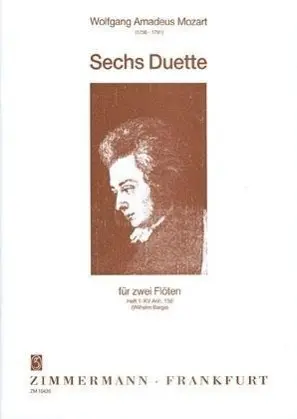 Cover: 9790010104201 | Sechs Duette | Nr. 1-3. Heft 1. KV Anh. 156. 2 Flöten., Engl/dt/frz