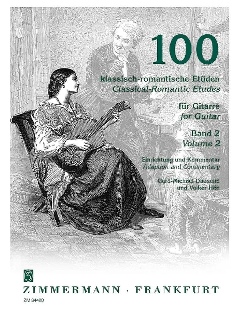 Cover: 9790010344201 | 100 klassisch romantische Etüden Band 2 für Gitarre | Dausend | Buch