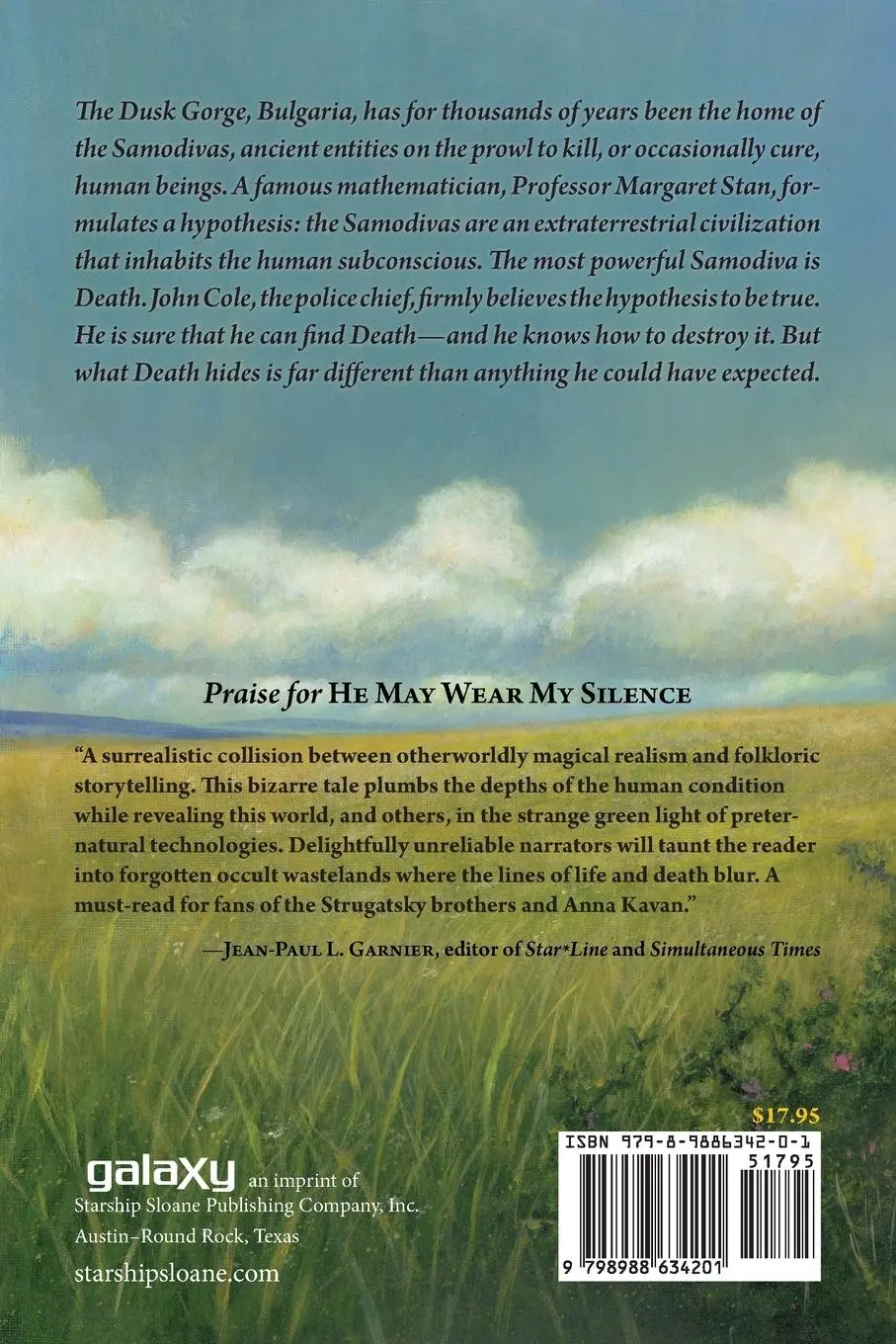 Rückseite: 9798988634201 | He May Wear My Silence | Zdravka Evtimova | Taschenbuch | Englisch