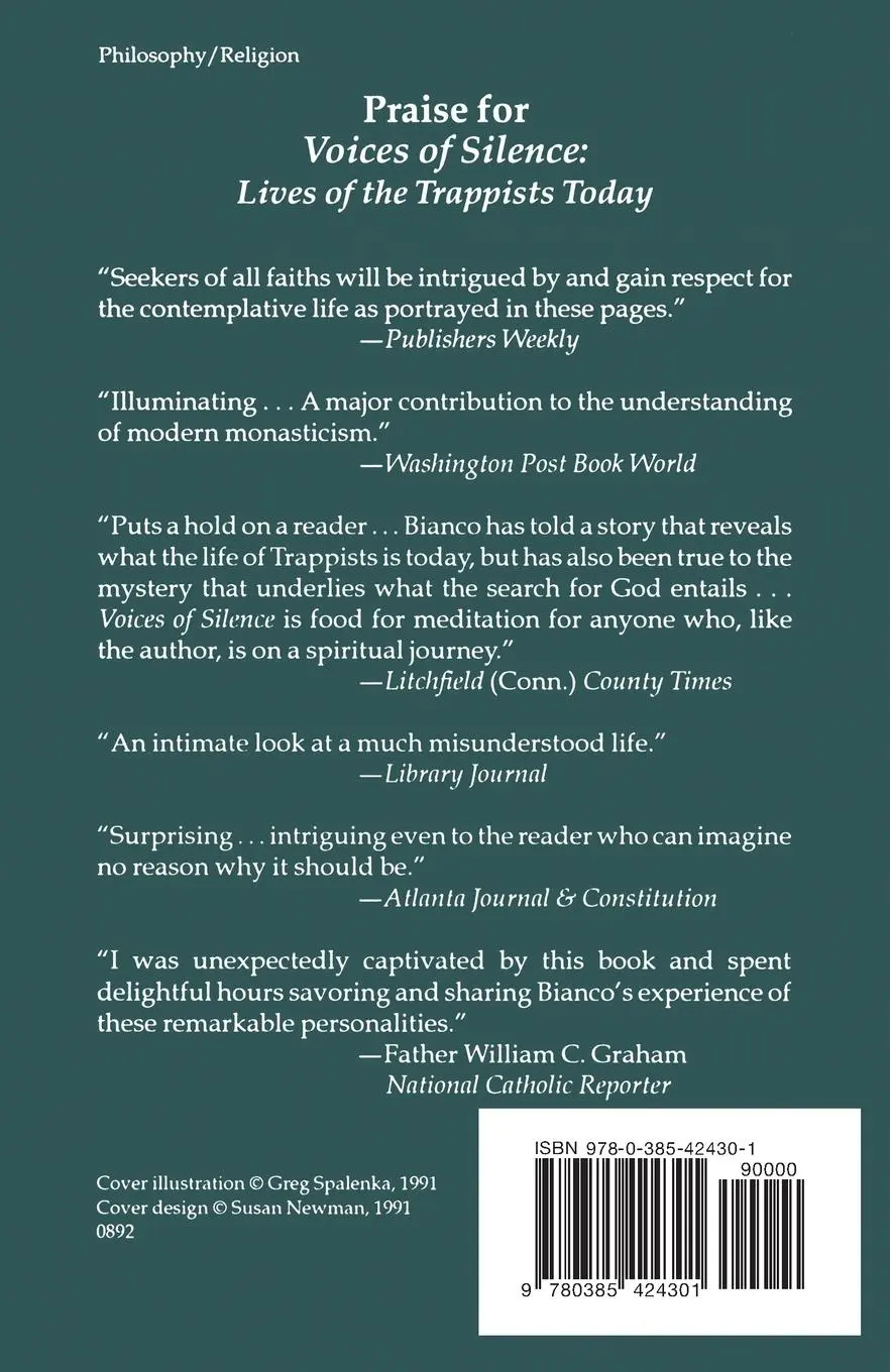 Rückseite: 9780385424301 | Voices of Silence | Lives of the Trappists Today | Frank Bianco | Buch