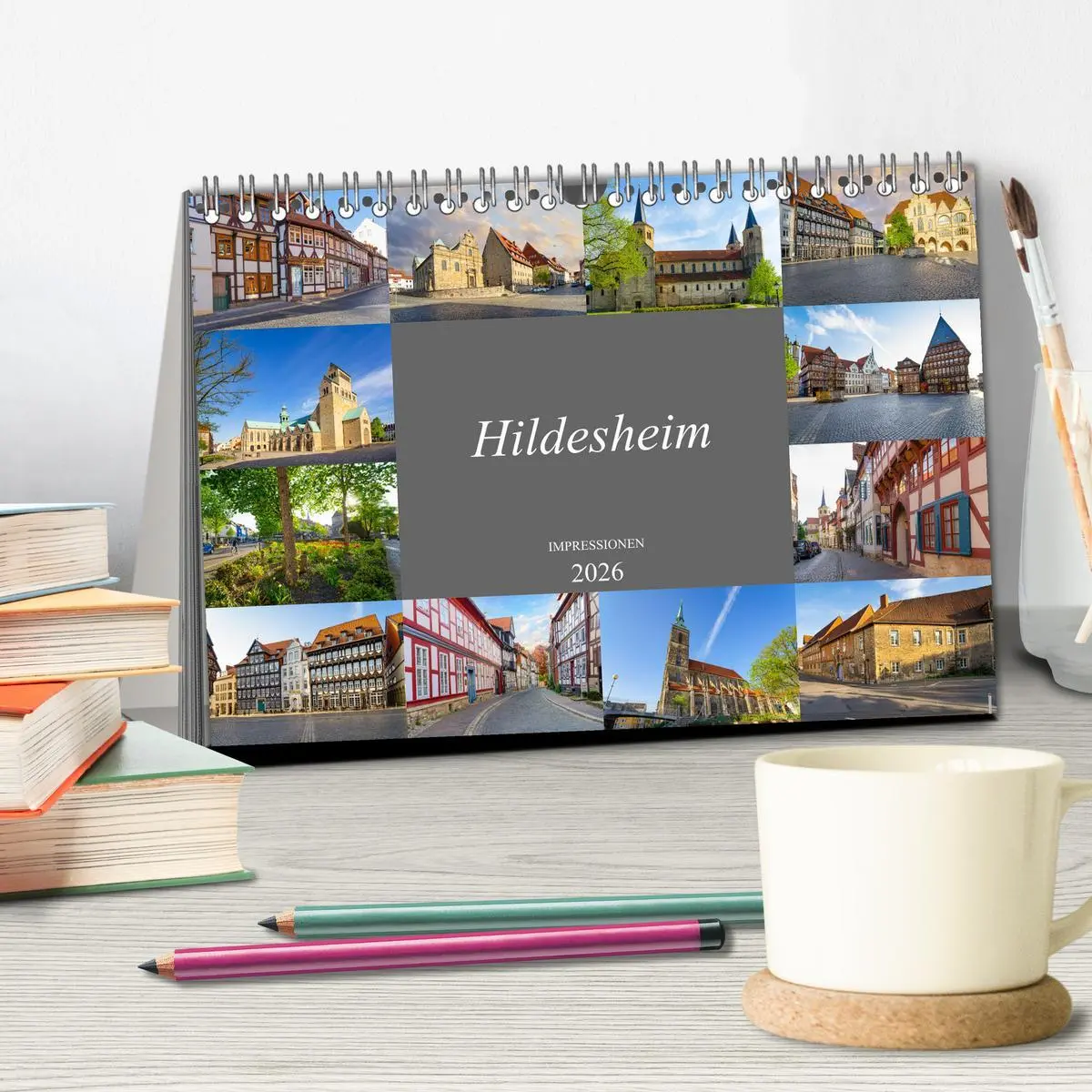 Bild: 9783457634301 | Hildesheim Impressionen (Tischkalender 2026 DIN A5 quer), CALVENDO...