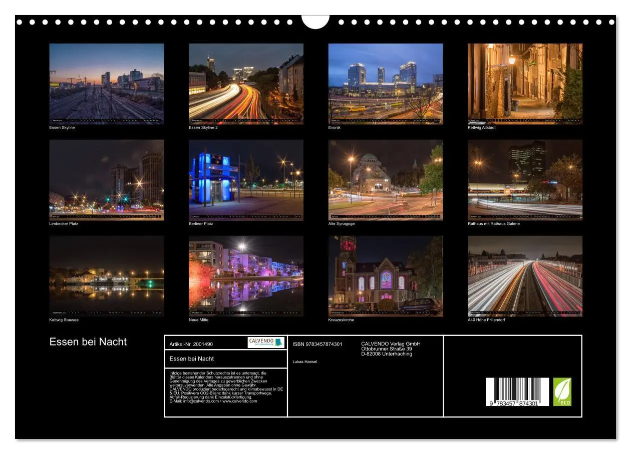Bild: 9783457874301 | Essen bei Nacht (Wandkalender 2026 DIN A3 quer), CALVENDO...