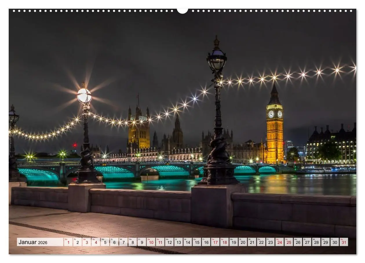 Bild: 9783516654301 | LONDON Magie einer Metropole (Wandkalender 2026 DIN A2 quer),...