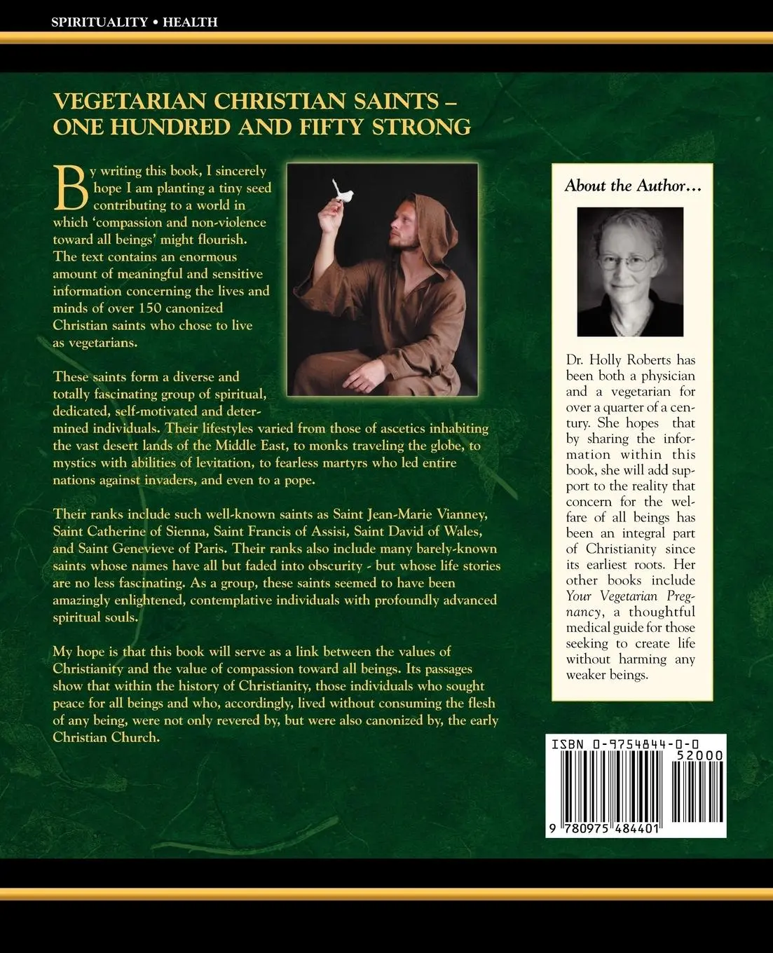 Rückseite: 9780975484401 | Vegetarian Christian Saints | Holly H. Roberts | Taschenbuch | 2004