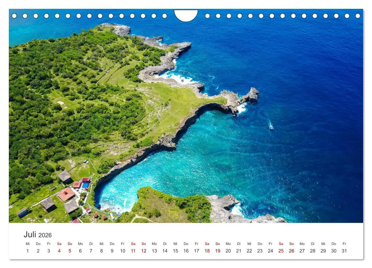 Bild: 9783457554401 | Indonesien Luftaufnahmen (Wandkalender 2026 DIN A4 quer), CALVENDO...