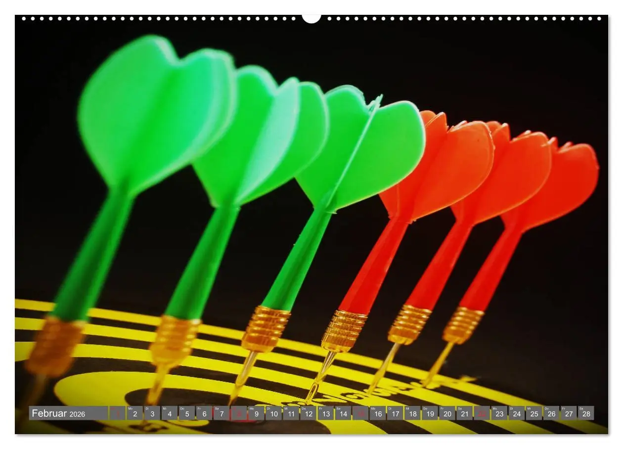 Bild: 9783457934401 | Darts. Konzentration - Sport - Spannung (Wandkalender 2026 DIN A2...