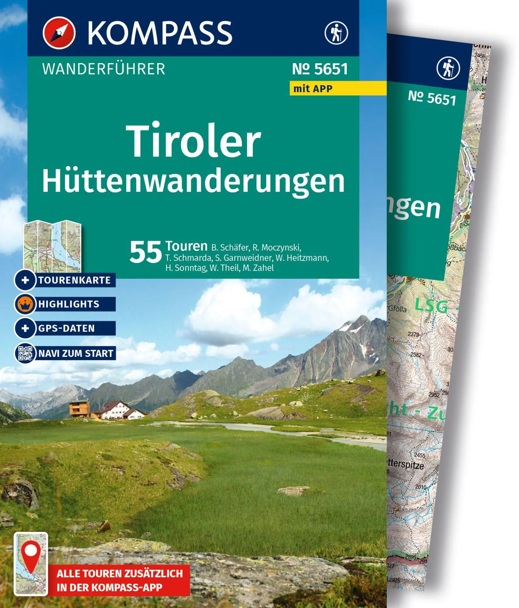 Cover: 9783991544401 | KOMPASS Wanderführer Tiroler Hüttenwanderungen, 55 Touren mit...