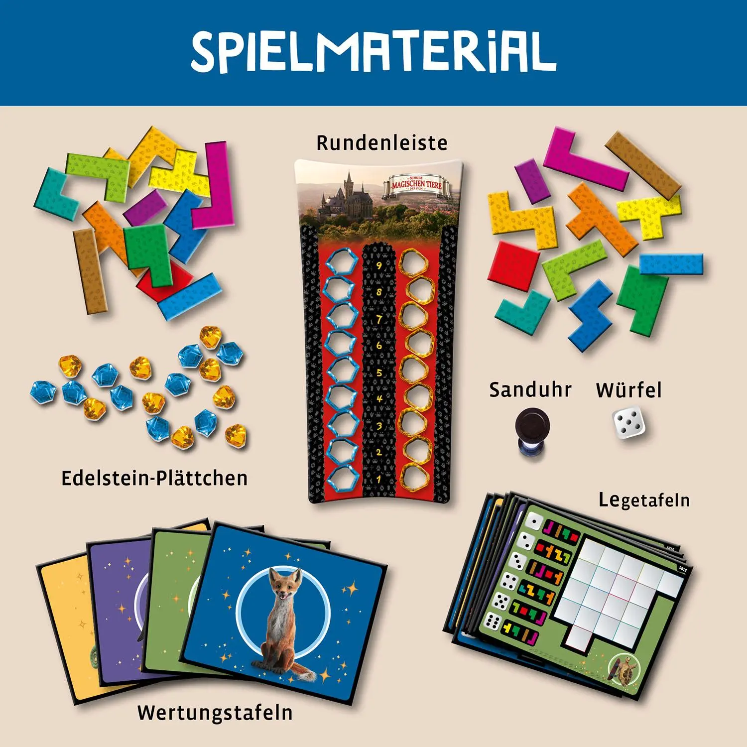 Bild: 4002051684501 | Ubongo Schule der magischen Tiere | Spiel | Grzegorz Rejchtman | Spiel