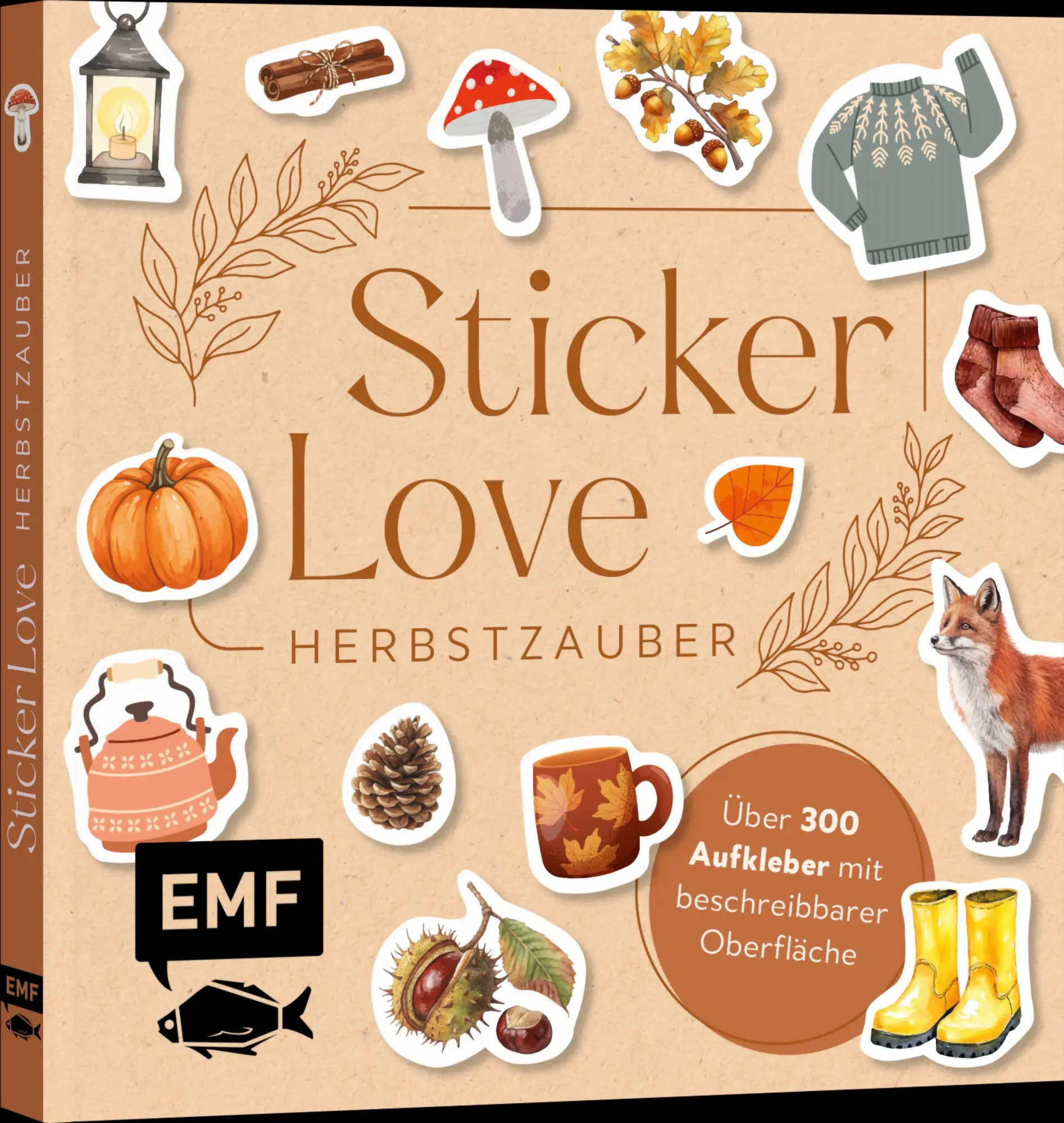 Sticker Love: Herbstzauber - Über 300 Etiketten und Cozy-Autumn-Aufkleber mit beschreibbarer Oberfläche
