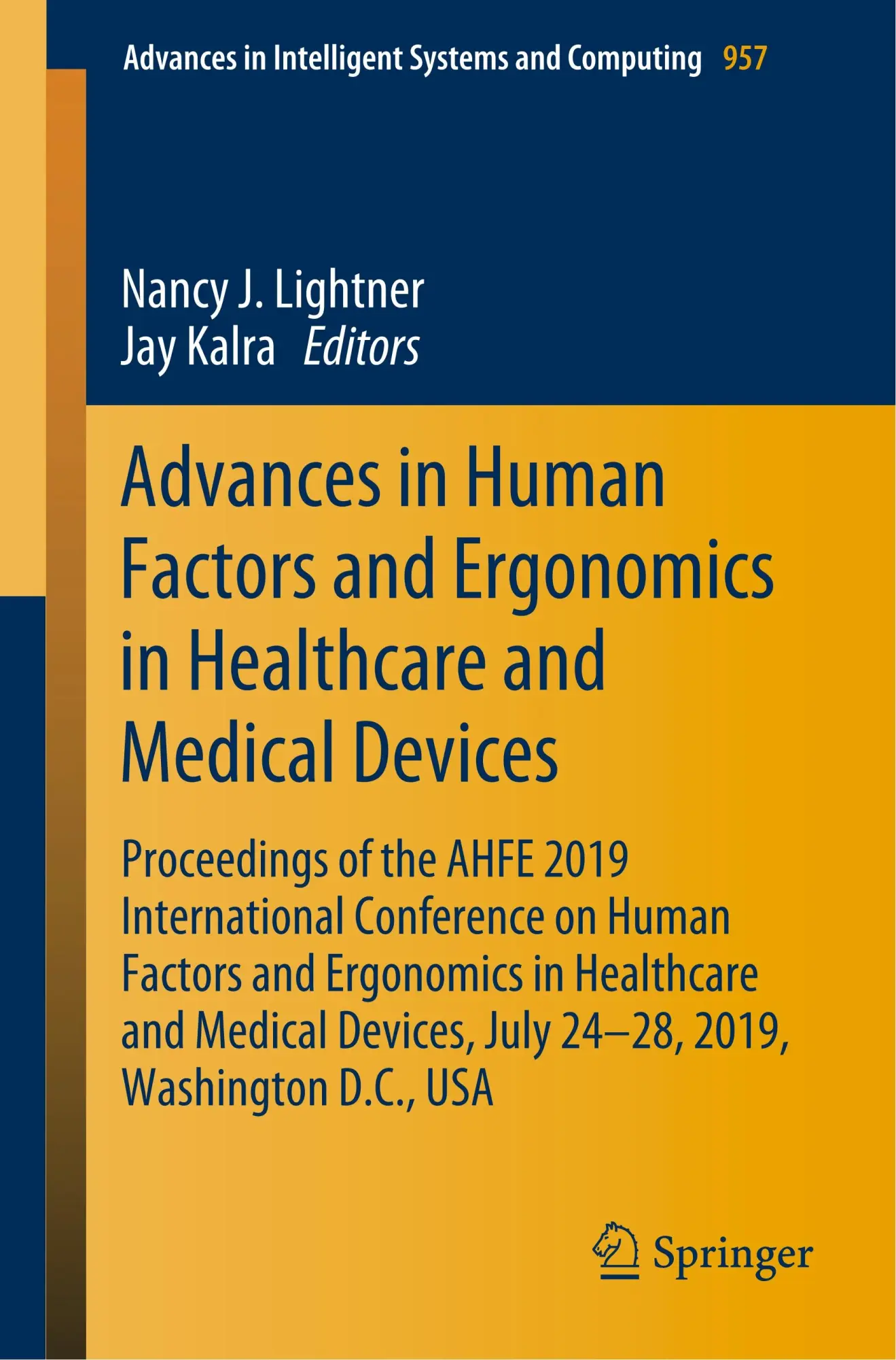 Cover: 9783030204501 | Advances in Human Factors and Ergonomics in Healthcare and Medical...