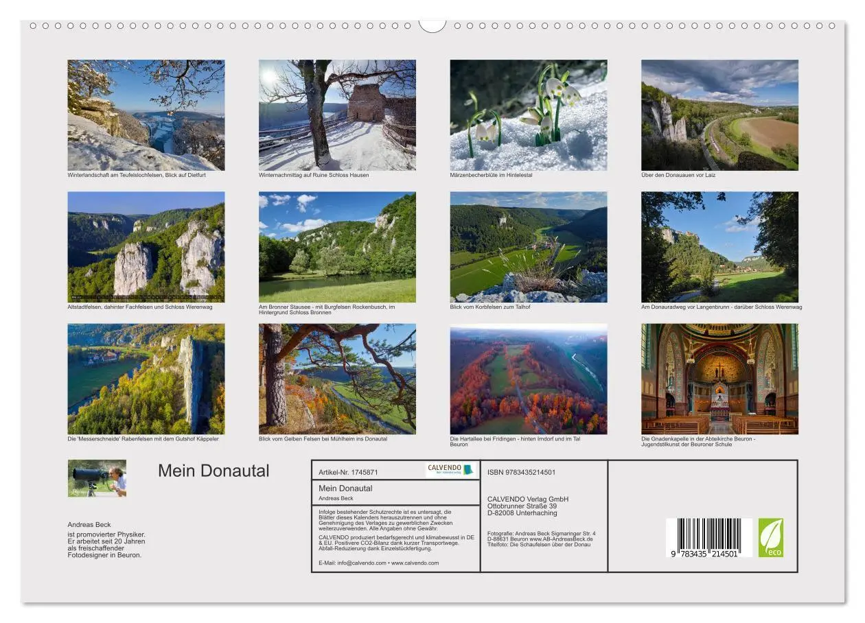 Bild: 9783435214501 | Mein Donautal (hochwertiger Premium Wandkalender 2025 DIN A2 quer),...