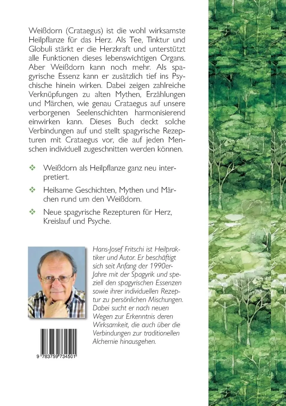Rückseite: 9783759734501 | Crataegus | Die Alchemie des Weißdorns | Hans-Josef Fritschi | Buch