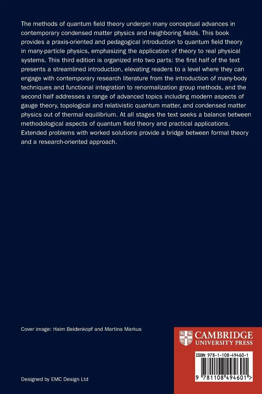 Rückseite: 9781108494601 | Condensed Matter Field Theory | Alexander Altland (u. a.) | Buch
