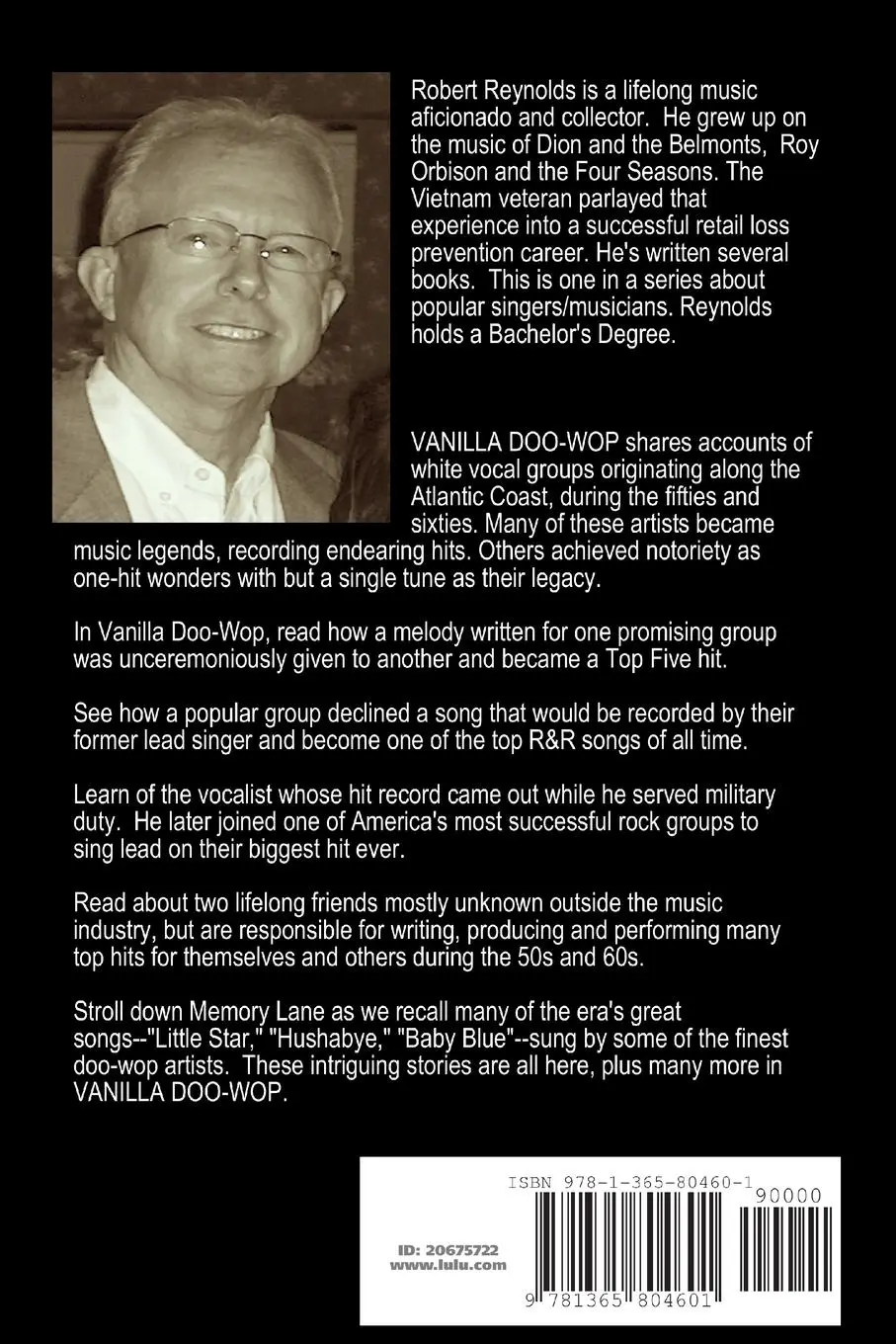Rückseite: 9781365804601 | Vanilla Doo-Wop | Robert Reynolds | Taschenbuch | Englisch | 2017