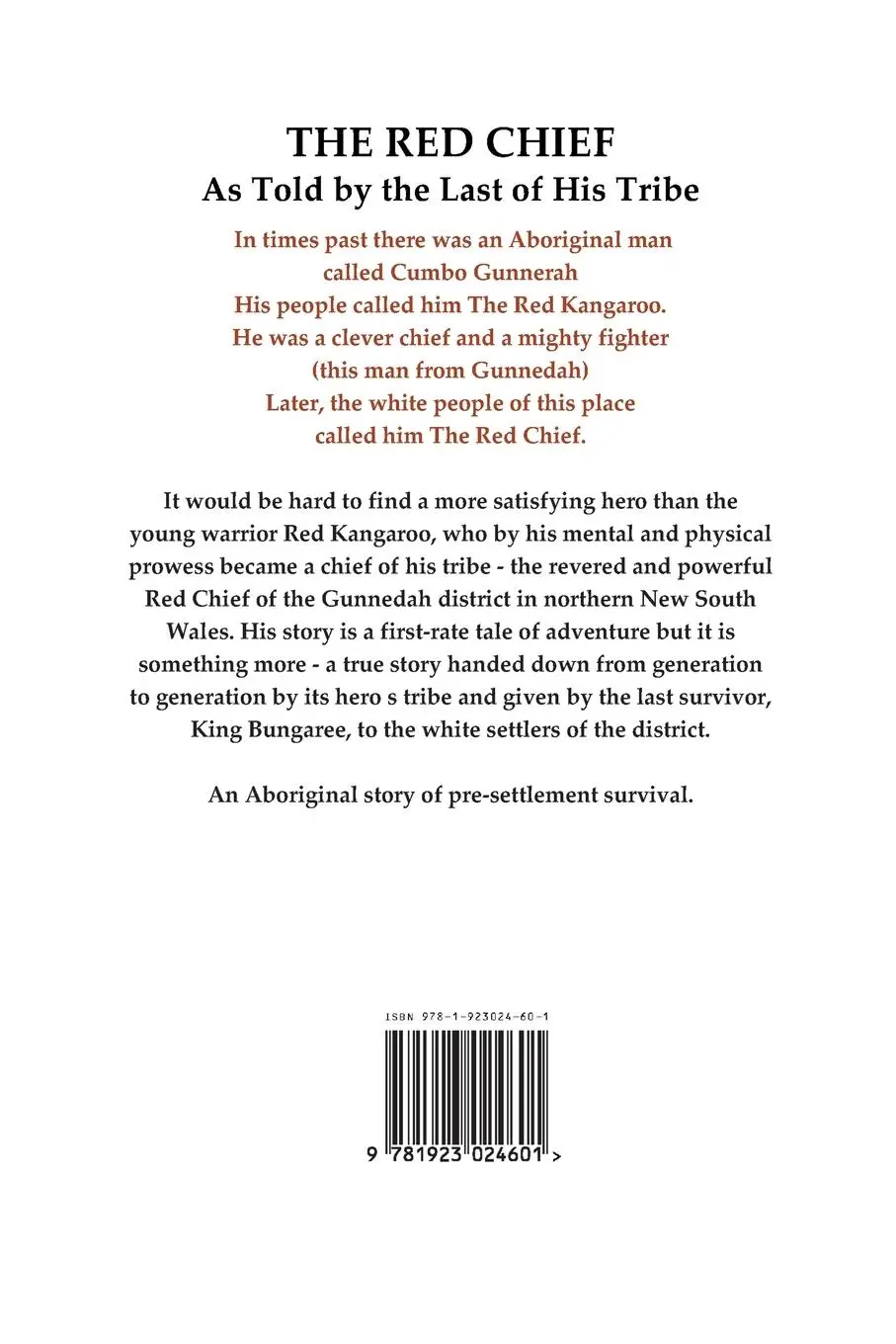 Rückseite: 9781923024601 | The Red Chief | Ion Idriess | Taschenbuch | Englisch | 2023