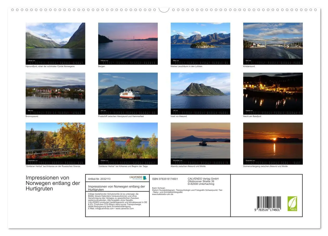 Bild: 9783516174601 | Impressionen von Norwegen entlang der Hurtigruten (hochwertiger...
